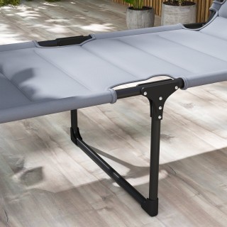 Outsunny Πτυσσόμενη ξαπλώστρα με ρυθμιζόμενη πλάτη 4 επιπέδων, μαξι... Outsunny Πτυσσόμενη ξαπλώστρα με ρυθμιζόμενη πλάτη 4 επιπέδων, μαξι...