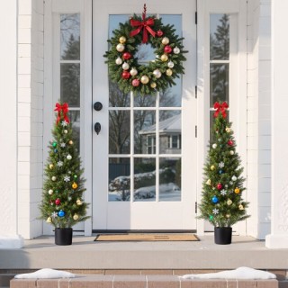 VEVOR Διακοσμητικά Δέντρα Τούγιας VEVOR, 2 Τεμάχια, 1219mm, Ιδανικά...