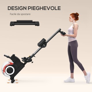 SPORTNOW Πτυσσόμενο Κωπηλατικό με Νερό με 6 Επίπεδα Αντίστασης από ...