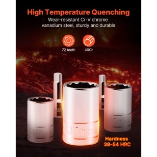 VEVOR Σετ Καρυδάκια 450 Τμχ με 6.4/9.5/12.7 mm Δίσκο και Πορτοκαλί ... VEVOR Σετ Καρυδάκια 450 Τμχ με 6.4/9.5/12.7 mm Δίσκο και Πορτοκαλί ...