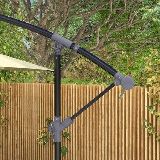 Outsunny Κεντρική Ομπρέλα Κήπου με Σταυρωτή Βάση και Μανιβέλα, 294x... Outsunny Κεντρική Ομπρέλα Κήπου με Σταυρωτή Βάση και Μανιβέλα, 294x...