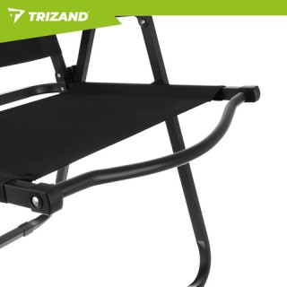 Trizand Πτυσσόμενη Καρέκλα Κήπου και Camping Μαύρη 75,5 x 58,5 x 53...