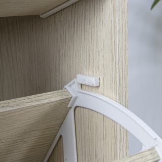 BAKAJI Ντουλάπα παπουτσιών 3 φύλλων με ράφια διπλού βάθους, χρώμα ... BAKAJI Ντουλάπα παπουτσιών 3 φύλλων με ράφια διπλού βάθους, χρώμα ...