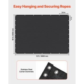 VEVOR Σκίαστρο 90% για Αίθριο 10 x 12 ft (Μαύρο) JBZGB185GSM1NJXI80... VEVOR Σκίαστρο 90% για Αίθριο 10 x 12 ft (Μαύρο) JBZGB185GSM1NJXI80...