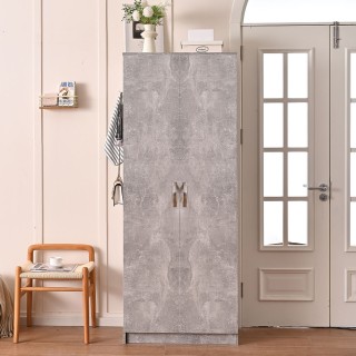 BAKAJI  Κινητό ντουλάπι παπουτσοθήκη σπιτιού με 6 ράφια και 2 πόρτε...