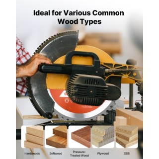 VEVOR Δίσκος κοπής ξύλου 203 mm, 42 λεπίδες, για κόντρα πλακέ και σ...