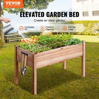 VEVOR Ξύλινη Υπερυψωμένη Γλάστρα 120x58x76cm για Λουλούδια, Λαχανικ...
