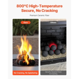 VEVOR 12 Τεμάχια Κεραμικές Στρογγυλές Πυρόλιθοι 10 εκ. Επαναχρησιμο... VEVOR 12 Τεμάχια Κεραμικές Στρογγυλές Πυρόλιθοι 10 εκ. Επαναχρησιμο...