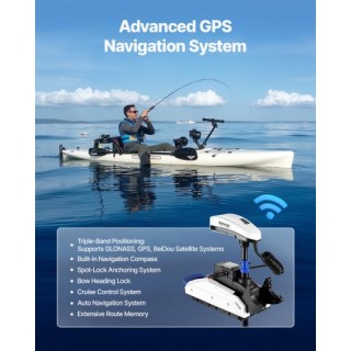 VEVOR Ηλεκτρική Εξωλέμβια Μηχανή Θαλάσσης 55lb 12V με Άξονα 36 GPSK...