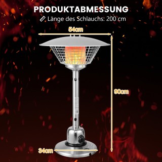 Costway Φορητός Θερμαντήρας Τραπεζιού Προπανίου 3200 W για την Τερά... Costway Φορητός Θερμαντήρας Τραπεζιού Προπανίου 3200 W για την Τερά...