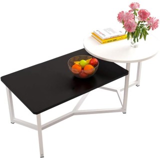 Shally Dogan  Χαμηλό Τραπεζάκι Καφέ με 2 Ράφια Σχεδιασμού Πολυτελεί...