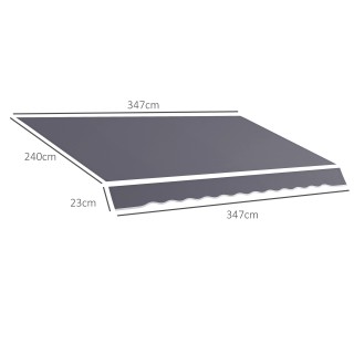 Outsunny Ανταλλακτικό Κάλυμμα για Τέντα με Αναδιπλούμενους Βραχίονε... Outsunny Ανταλλακτικό Κάλυμμα για Τέντα με Αναδιπλούμενους Βραχίονε...