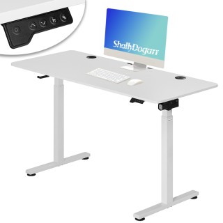 Shally Dogan  Ηλεκτρικό Ρυθμιζόμενο Γραφείο Ύψους 140x60x72-117cm Λ...