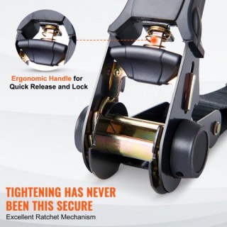 VEVOR  Σετ 4 Ιμάντες Δεσίματος με Καστάνια, Αντοχή 2200 lb, 1 x 15,...