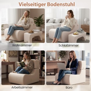 Costway Πολυθρόνα Δαπέδου Lazy Sofa με Αφαιρούμενο Μαξιλάρι Κεφαλής... Costway Πολυθρόνα Δαπέδου Lazy Sofa με Αφαιρούμενο Μαξιλάρι Κεφαλής...