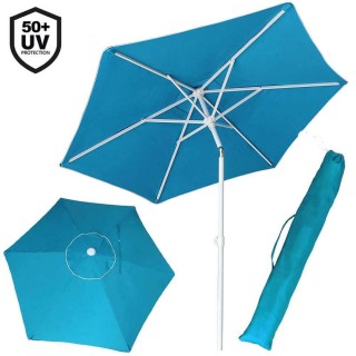 BAKAJI Ομπρέλα Θάλασσας Παραλίας Κήπου Ανοξείδωτο Ατσάλι Μεγάλη 21... BAKAJI Ομπρέλα Θάλασσας Παραλίας Κήπου Ανοξείδωτο Ατσάλι Μεγάλη 21...