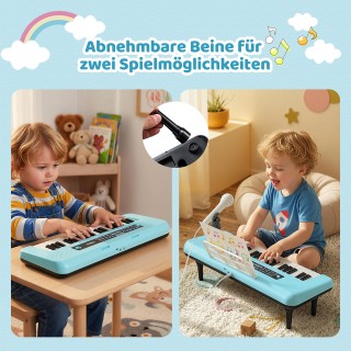 Costway Ηλεκτρονικό Πιάνο 37 Πλήκτρων με Μικρόφωνο, Αναλόγιο & Αποσ...