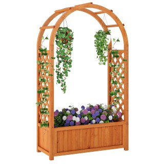 Costway Κασπώ Ξύλινο με Πέργκολα και Σπίτο για Τριαντάφυλλα 83 x 36... Costway Κασπώ Ξύλινο με Πέργκολα και Σπίτο για Τριαντάφυλλα 83 x 36...
