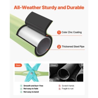 VEVOR 10FT Γεωμετρικός Αναρριχητικός Θόλος με Κούνια, Αντοχή έως 10...