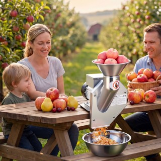 VEVOR Ηλεκτρικός Θρυμματιστής Φρούτων 550W SUS304, για Μήλα έως 70m...