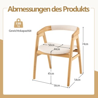 Costway Καρέκλα Μπαμπού με Πλάτη και Μαξιλάρι Καθίσματος σε Μποέμ Σ... Costway Καρέκλα Μπαμπού με Πλάτη και Μαξιλάρι Καθίσματος σε Μποέμ Σ...