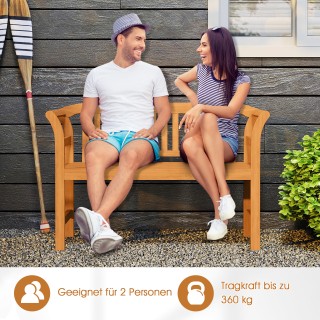 Costway Ανθεκτικό στις καιρικές συνθήκες ξύλινο παγκάκι Friesen 2 θ... Costway Ανθεκτικό στις καιρικές συνθήκες ξύλινο παγκάκι Friesen 2 θ...