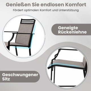 Costway  Αναβαθμίστε την εμπειρία καθίσματος με στιβαρά και κομψά μ...