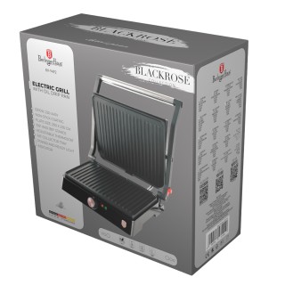 Berlinger Haus Ηλεκτρική Τοστιέρα Γκριλιέρα 2200W 29x23cm Black Ros...