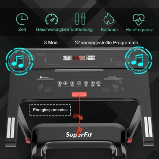 Costway Πτυσσόμενος Διάδρομος Γυμναστικής με Bluetooth και LED Οθό... Costway Πτυσσόμενος Διάδρομος Γυμναστικής με Bluetooth και LED Οθό...