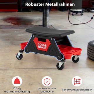 Costway Βαρέως Τύπου Εργαστηριακός Σκαμπό με Ροδάκια και Συρτάρι, 1... Costway Βαρέως Τύπου Εργαστηριακός Σκαμπό με Ροδάκια και Συρτάρι, 1...