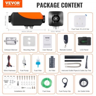 VEVOR Θερμαντήρας Diesel 12V 5KW Bluetooth για Αυτοκίνητο/Λεωφορείο... VEVOR Θερμαντήρας Diesel 12V 5KW Bluetooth για Αυτοκίνητο/Λεωφορείο...