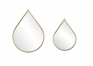 Καθρέφτες Drop Anna - Σετ 2 τεμαχίων Χρυσό 8719743326514 Lifa-Living Καθρέφτες Drop Anna - Σετ 2 τεμαχίων Χρυσό 8719743326514 Lifa-Living