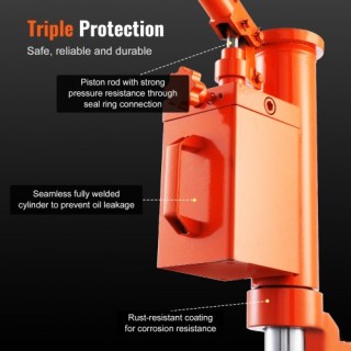 Υδραυλικός Γρύλος VEVOR 5T Toe / 10T Top 360° Περιστρεφόμενος  JZQJ...