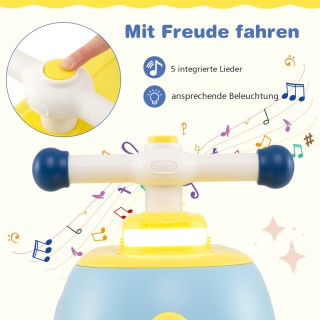 Costway Παιδικό Αυτοκίνητο με Ρυμουλκούμενο, Φωτισμό και Αποθηκευτι...