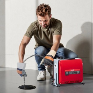 VEVOR Ηλεκτρικό Μηχάνημα Καθαρισμού Αποχετεύσεων 500W, Ηλεκτρικό Φί...