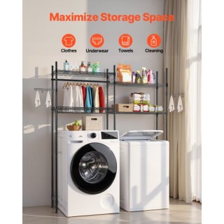 VEVOR Ράφι Αποθήκευσης Πλυντηρίου 4 Επιπέδων Μαύρο LDXYJZJTJK2PM9B5... VEVOR Ράφι Αποθήκευσης Πλυντηρίου 4 Επιπέδων Μαύρο LDXYJZJTJK2PM9B5...