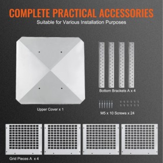 Καπέλο Καμινάδας VEVOR 304x304mm, Ανοξείδωτο Ατσάλι 304, Ασημί BXG... Καπέλο Καμινάδας VEVOR 304x304mm, Ανοξείδωτο Ατσάλι 304, Ασημί BXG...