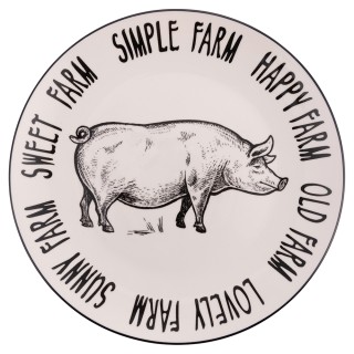 Villa DEste Σετ 6τμχ Επίπεδο πιάτο 265 cm από πορσελάνη με διακόσμ... Villa DEste Σετ 6τμχ Επίπεδο πιάτο 265 cm από πορσελάνη με διακόσμ...