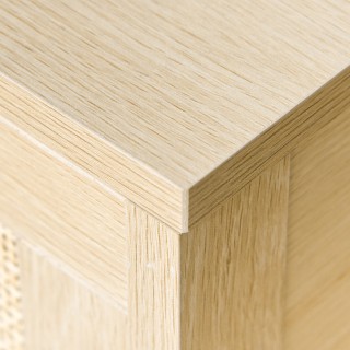 HOMCOM Μοντέρνο Κομοδίνο με Συρτάρι και Κάτω Αποθηκευτικό Ράφι, σε ...