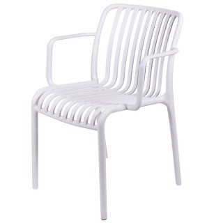 Galileo Καρέκλα με μπράτσα από πλαστικό PP 56x56.5x79.5 cm σχέδιο ρ...