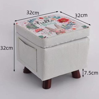 STAKMANN  Πουφ αποθήκευσης πολλαπλών χρήσεων από ύφασμα, υποπόδιο, ...