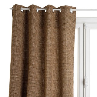 Atmosphera Κουρτίνα Εσωτερικού Χώρου Σκούρο Μπεζ 140x260cm με Τρουκ...