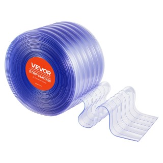 VEVOR Διάφανη Κουρτίνα PVC, 45.7μ Μήκος x 30.5εκ Πλάτος, Ανθεκτικές... VEVOR Διάφανη Κουρτίνα PVC, 45.7μ Μήκος x 30.5εκ Πλάτος, Ανθεκτικές...