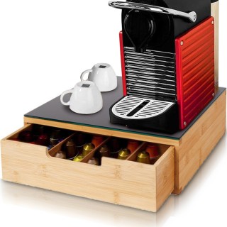 BAKAJI Δοχείο Συρτάρι για Κάψουλες Καφέ με Γυάλινη Επιφάνεια 31.5x... BAKAJI Δοχείο Συρτάρι για Κάψουλες Καφέ με Γυάλινη Επιφάνεια 31.5x...