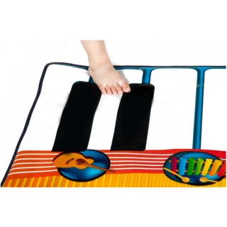 BAKAJI  Παιδικό Χαλί Πιάνο με Ήχους 8 Μουσικών Οργάνων 180 x 74 cm ...