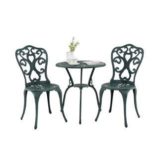 Costway Σετ Κήπου 3 Τεμαχίων από Αλουμίνιο με Τραπέζι και 2 Καρέκλε...