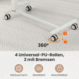 Costway Ρυθμιζόμενο σε ύψος βοηθητικό τραπέζι με ρόδες Κινητό τραπέ... Costway Ρυθμιζόμενο σε ύψος βοηθητικό τραπέζι με ρόδες Κινητό τραπέ...