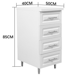 Shally Dogan Λευκή Ξύλινη Συρταριέρα για την Κουζίνα με Μοντέρνο Σχ... Shally Dogan Λευκή Ξύλινη Συρταριέρα για την Κουζίνα με Μοντέρνο Σχ...