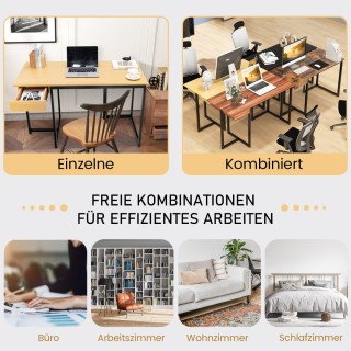 Costway Πρακτικό Γραφείο Υπολογιστή με Μεταλλική Κατασκευή και Ρυθ... Costway Πρακτικό Γραφείο Υπολογιστή με Μεταλλική Κατασκευή και Ρυθ...