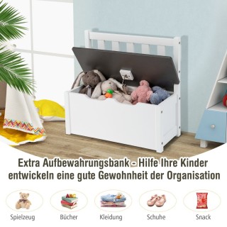 Costway Σετ Παιδικού Τραπεζιού με Αποθηκευτικό Χώρο και Καρέκλες απ... Costway Σετ Παιδικού Τραπεζιού με Αποθηκευτικό Χώρο και Καρέκλες απ...